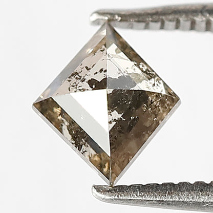 7 MM Long Kite Shape Diamond Loose Natural Fancy Brownish Black Color Diamond 0.70 CT Earth Mined Rustic Salt and Pepper Diamond