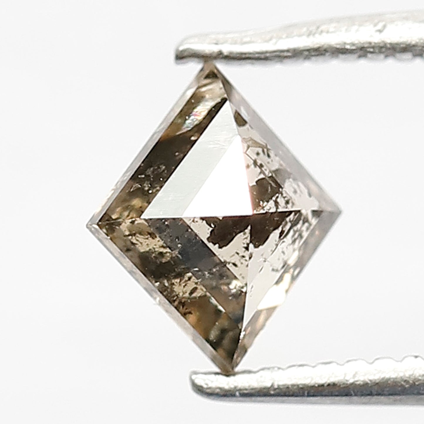 7 MM Long Kite Shape Diamond Loose Natural Fancy Brownish Black Color Diamond 0.70 CT Earth Mined Rustic Salt and Pepper Diamond