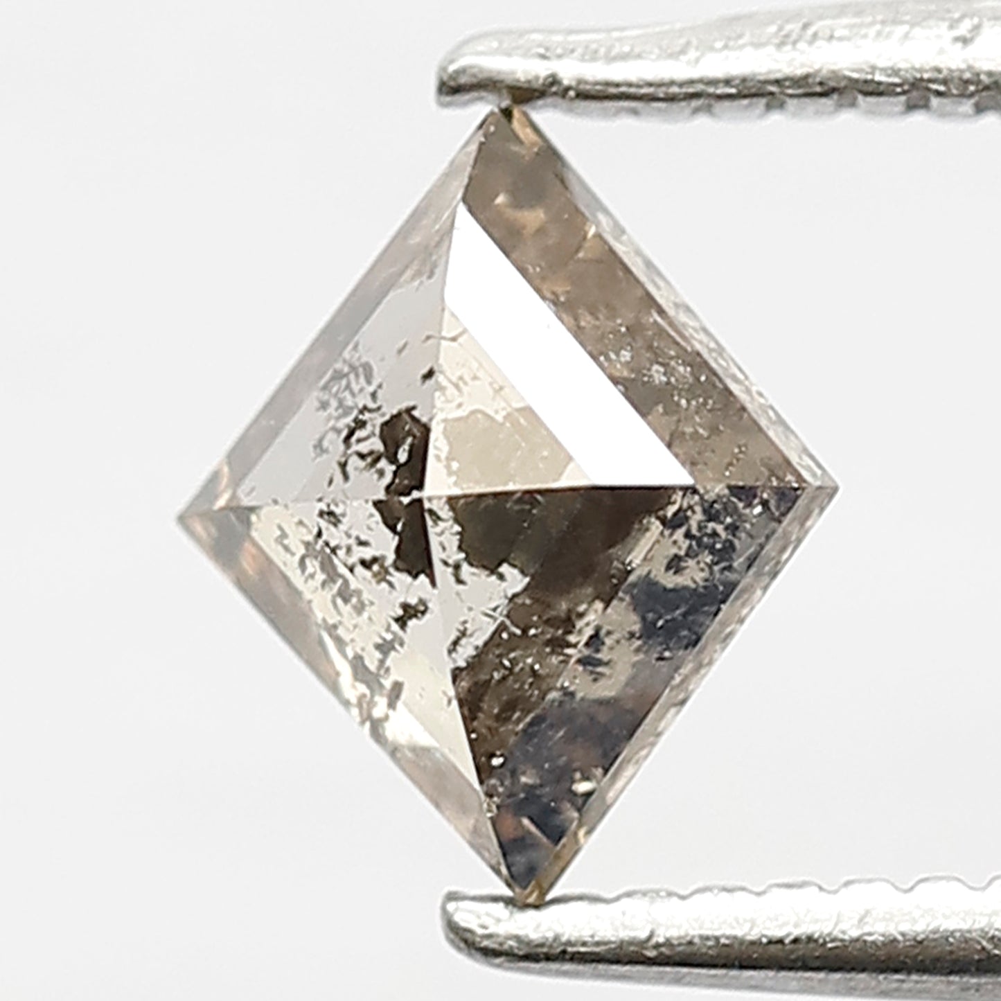 7 MM Long Kite Shape Diamond Loose Natural Fancy Brownish Black Color Diamond 0.70 CT Earth Mined Rustic Salt and Pepper Diamond