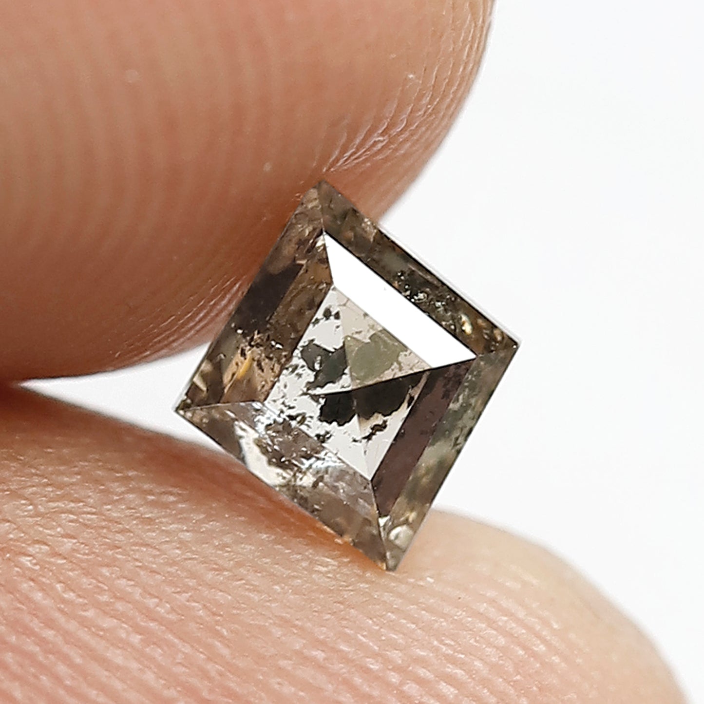 7 MM Long Kite Shape Diamond Loose Natural Fancy Brownish Black Color Diamond 0.70 CT Earth Mined Rustic Salt and Pepper Diamond
