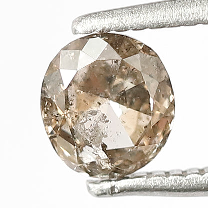 0.62 CT Oval Shape Diamond Fancy Brownish Black Color Rustic Diamond 5.5 MM Loose Natural Salt and Pepper Diamond Wedding Ring