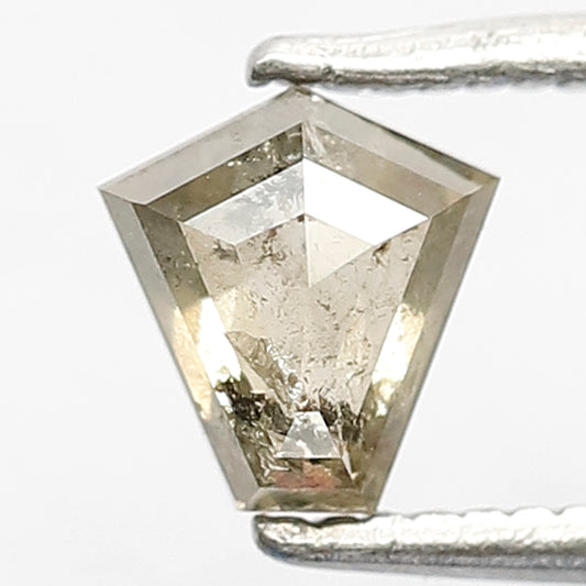 0.55 CT Greenish Grey Geometric Diamond, Loose Conflict-Free Diamond