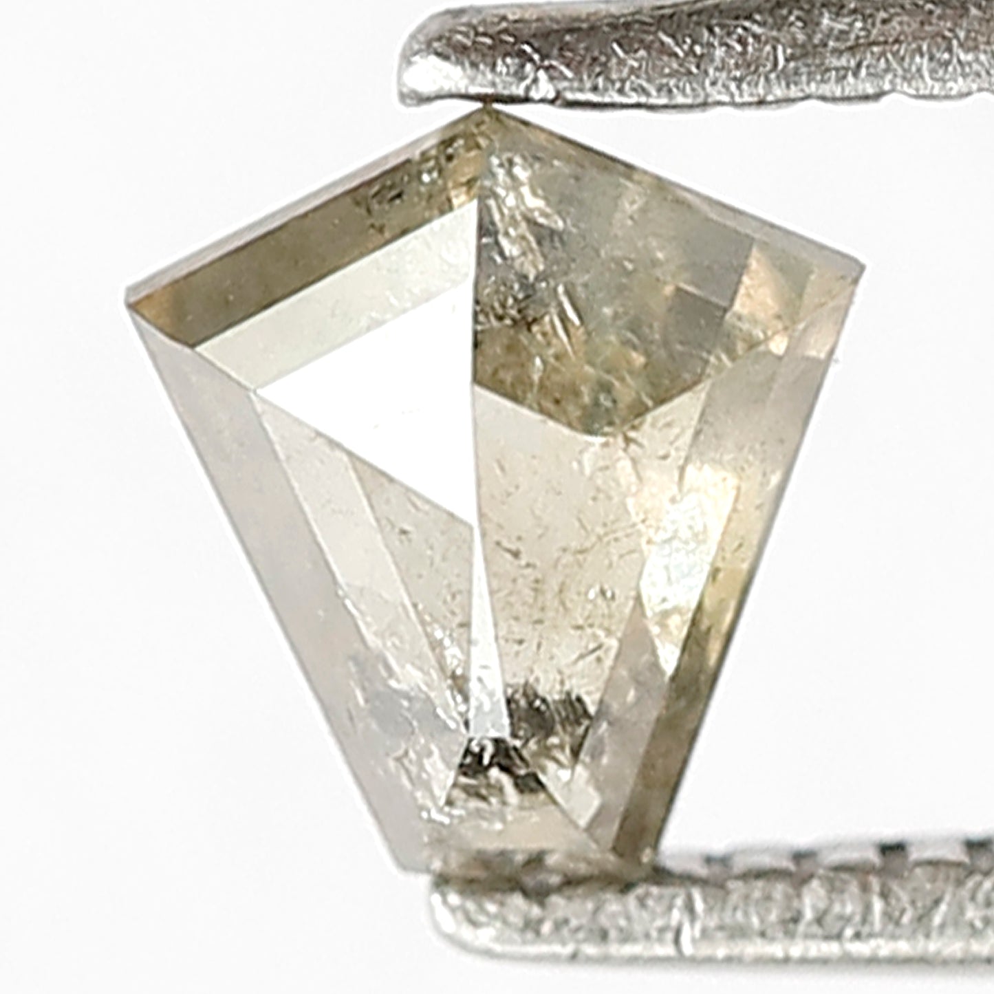 0.55 CT Greenish Grey Geometric Diamond, Loose Conflict-Free Diamond