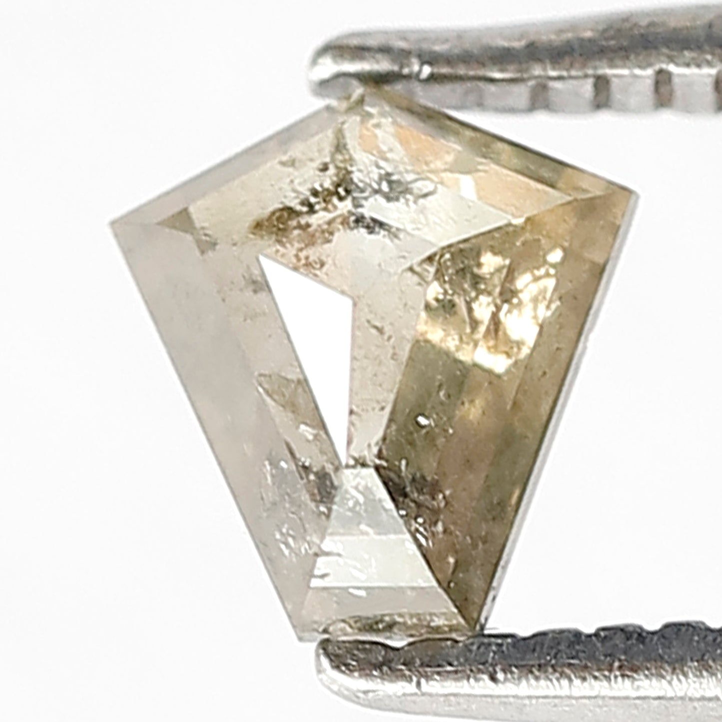 0.55 CT Greenish Grey Geometric Diamond, Loose Conflict-Free Diamond