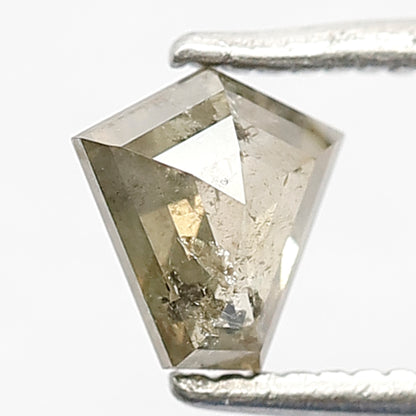 0.55 CT Greenish Grey Geometric Diamond, Loose Conflict-Free Diamond