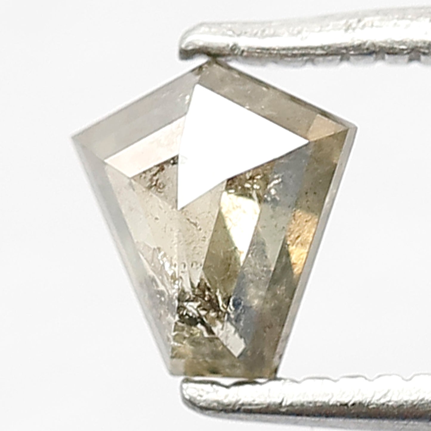 0.55 CT Greenish Grey Geometric Diamond, Loose Conflict-Free Diamond