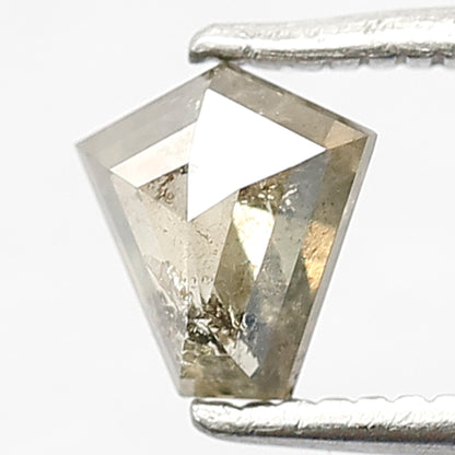 0.55 CT Greenish Grey Geometric Diamond, Loose Conflict-Free Diamond