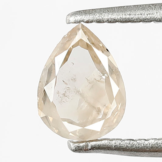 0.47 CT Pear Misty Brown Diamond: Rustic Salt and Pepper Diamond