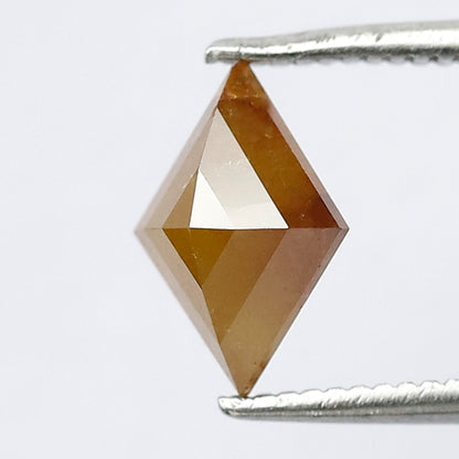1.07 Ct Kite Shape Conflict Free Diamond | 9 x 6.4 mm Natural Yellowish Red Loose Diamond for Engagement Band