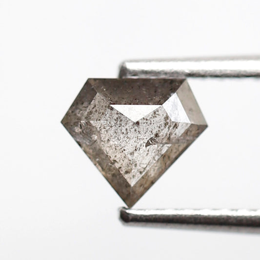 Pentagon Shape 0.55 Ct Salt & Pepper Diamond, Gray Black Natural Diamond, Ethical Loose Stone for Wedding Band