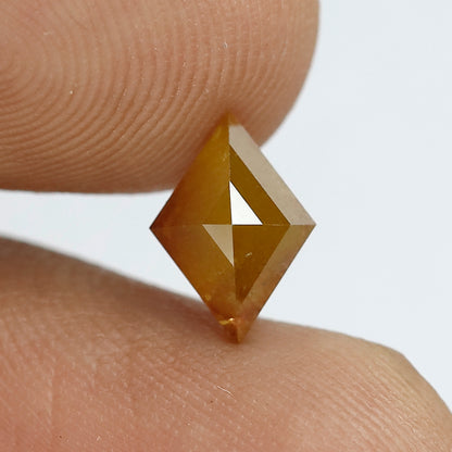 1.07 Ct Kite Shape Conflict Free Diamond | 9 x 6.4 mm Natural Yellowish Red Loose Diamond for Engagement Band
