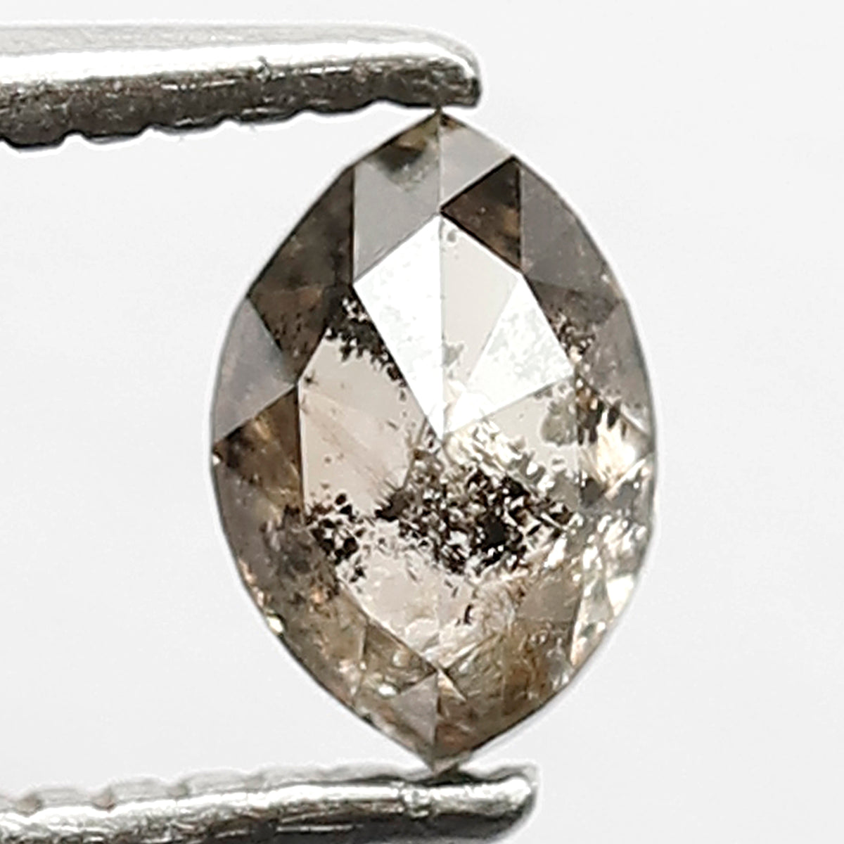 0.39 CT Fancy Brownish Black Color Diamond 5.5 MM Marquise Shape Diamond Loose Natural Rustic Salt and Pepper Diamond