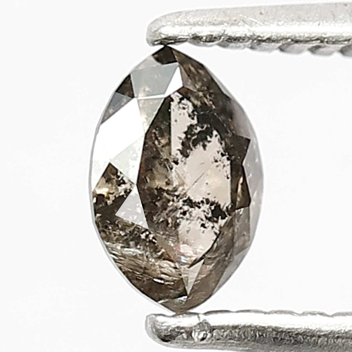 0.39 CT Fancy Brownish Black Color Diamond 5.5 MM Marquise Shape Diamond Loose Natural Rustic Salt and Pepper Diamond