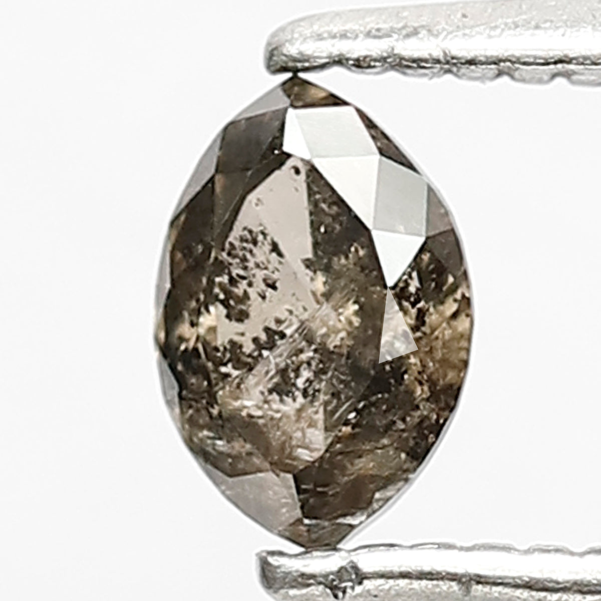 0.39 CT Fancy Brownish Black Color Diamond 5.5 MM Marquise Shape Diamond Loose Natural Rustic Salt and Pepper Diamond