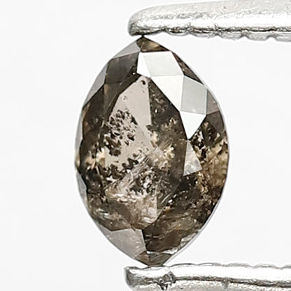 0.39 CT Fancy Brownish Black Color Diamond 5.5 MM Marquise Shape Diamond Loose Natural Rustic Salt and Pepper Diamond