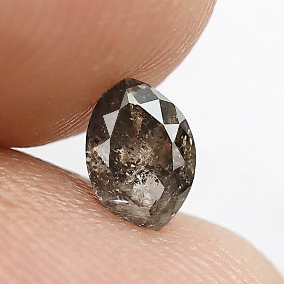 0.39 CT Fancy Brownish Black Color Diamond 5.5 MM Marquise Shape Diamond Loose Natural Rustic Salt and Pepper Diamond