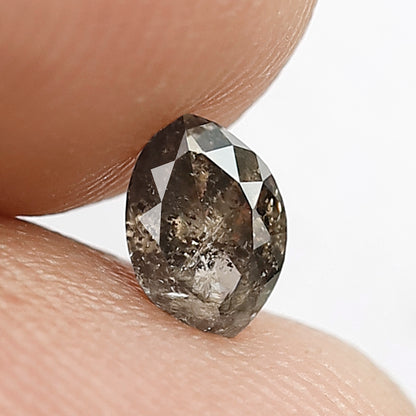 0.39 CT Fancy Brownish Black Color Diamond 5.5 MM Marquise Shape Diamond Loose Natural Rustic Salt and Pepper Diamond