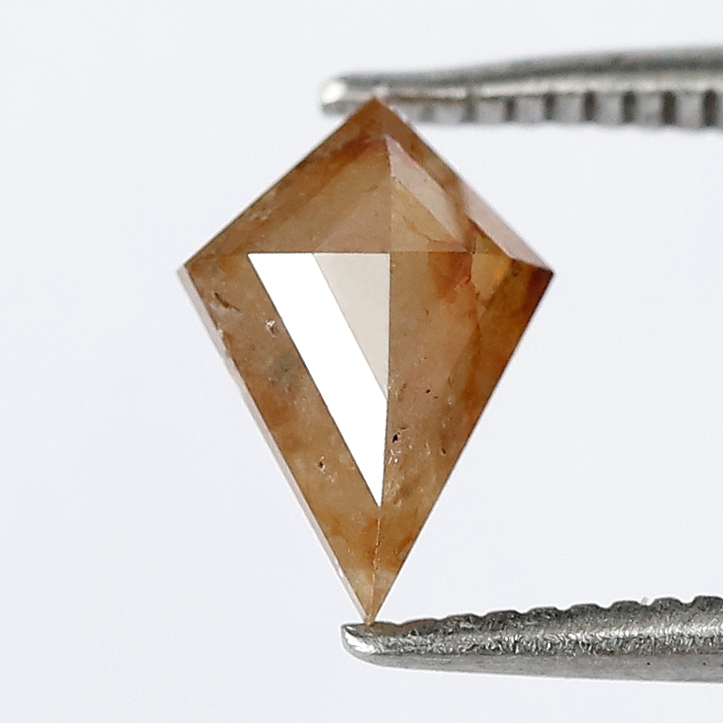 Natural 1.08 Ct Yellowish Red Kite Diamond | 8.70 mm Rustic Ethical Loose Stone for Jewelry