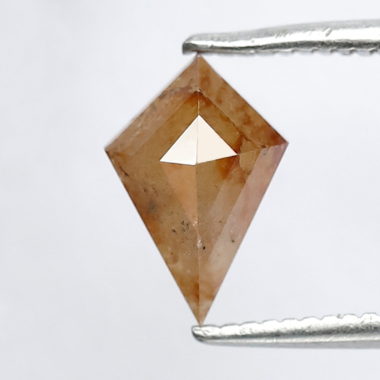 Natural 1.08 Ct Yellowish Red Kite Diamond | 8.70 mm Rustic Ethical Loose Stone for Jewelry