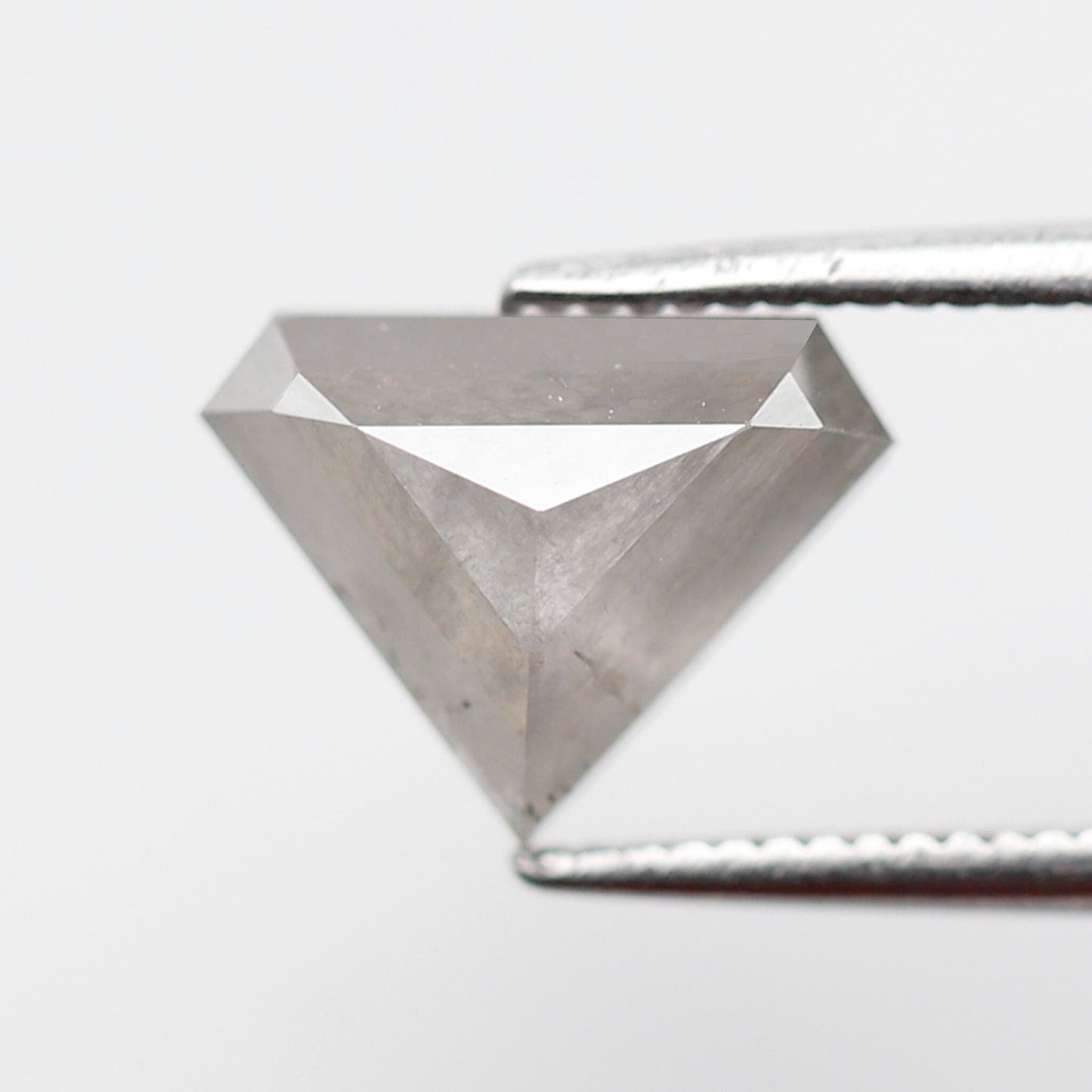 Geometric Cut 1.88 Ct Salt and Pepper Diamond, Natural Grayish Diamond, Loose Stone for Custom Wedding Band