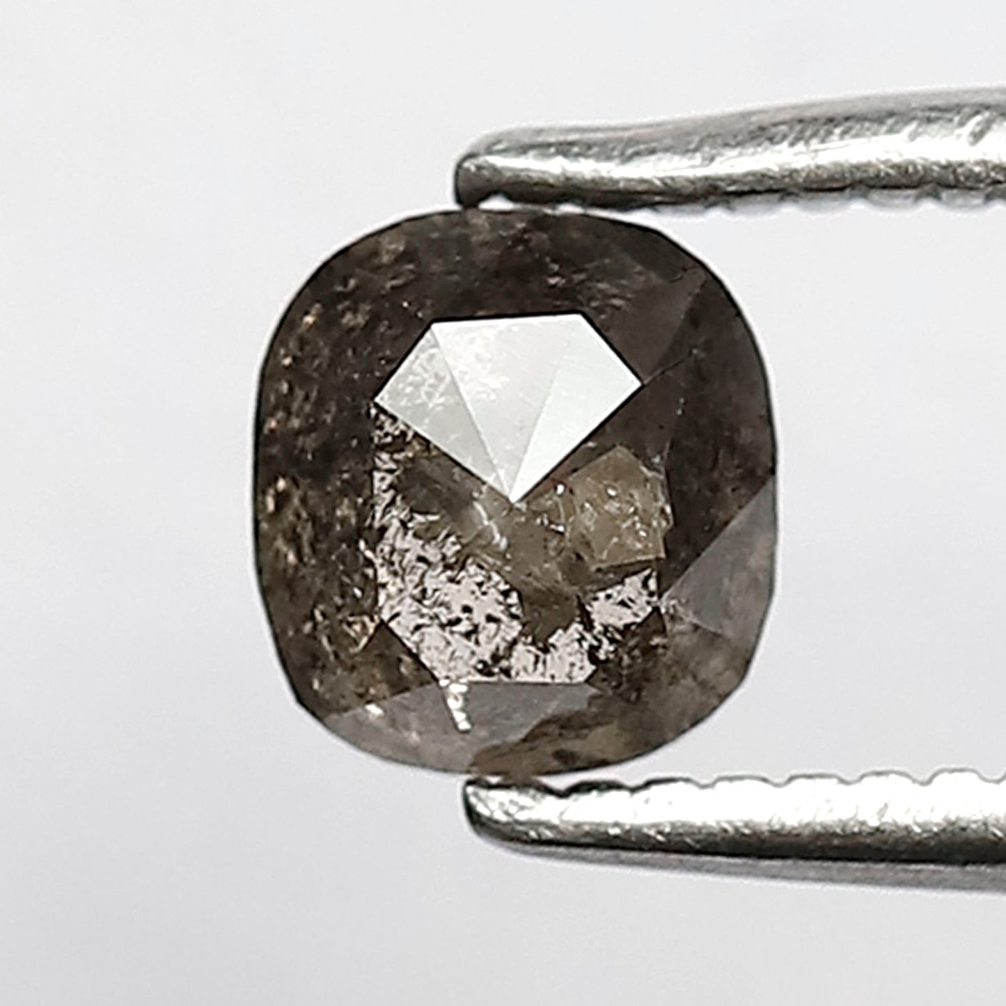 0.68 Ct Oval Shape Salt and Pepper Diamond, Natural Gray Black Ethical Loose Diamond