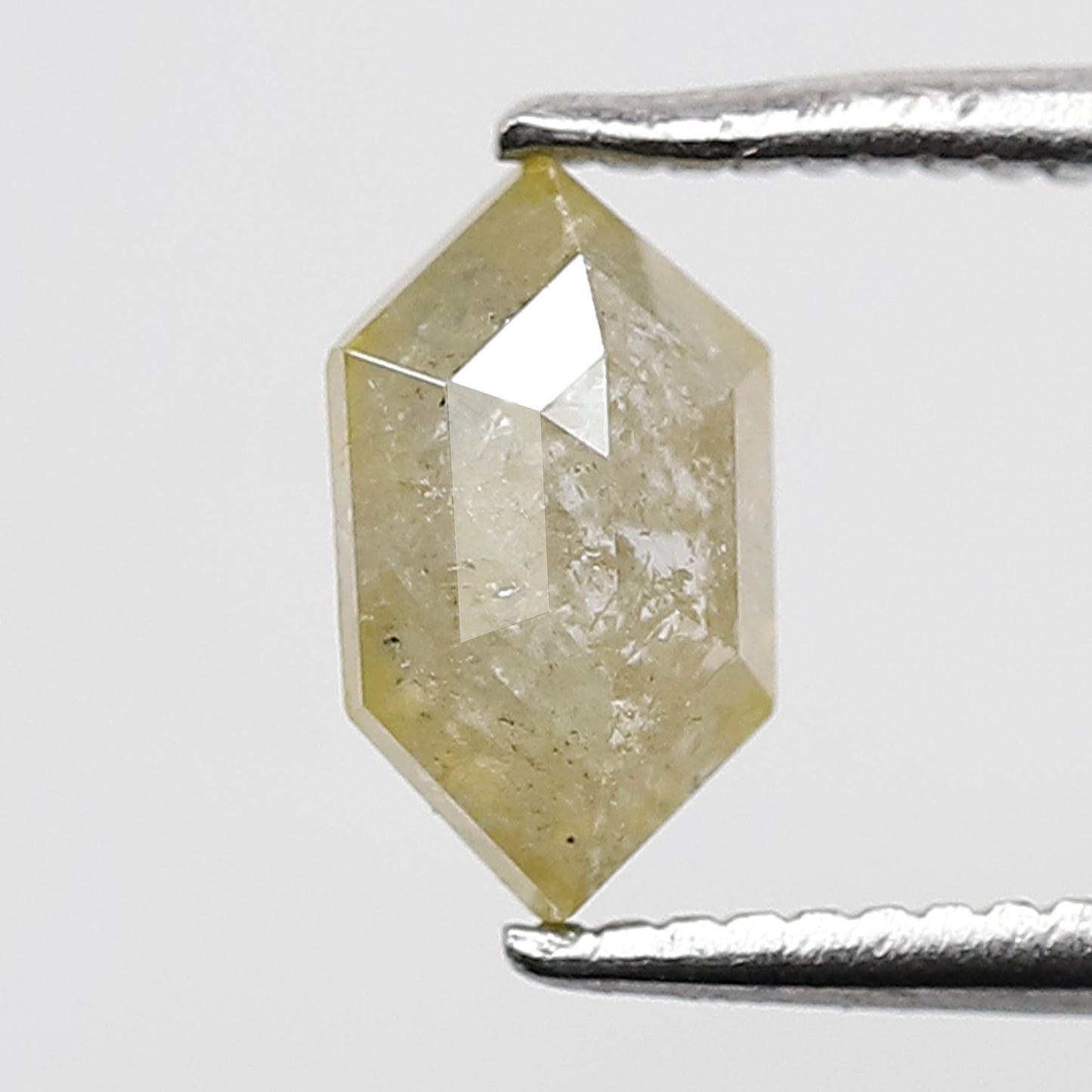 0.87 Ct Hexagon Translucent Diamond | 7.60 mm Natural Conflict Free Loose Diamond for Pendant & Ring