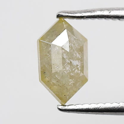 0.87 Ct Hexagon Translucent Diamond | 7.60 mm Natural Conflict Free Loose Diamond for Pendant & Ring