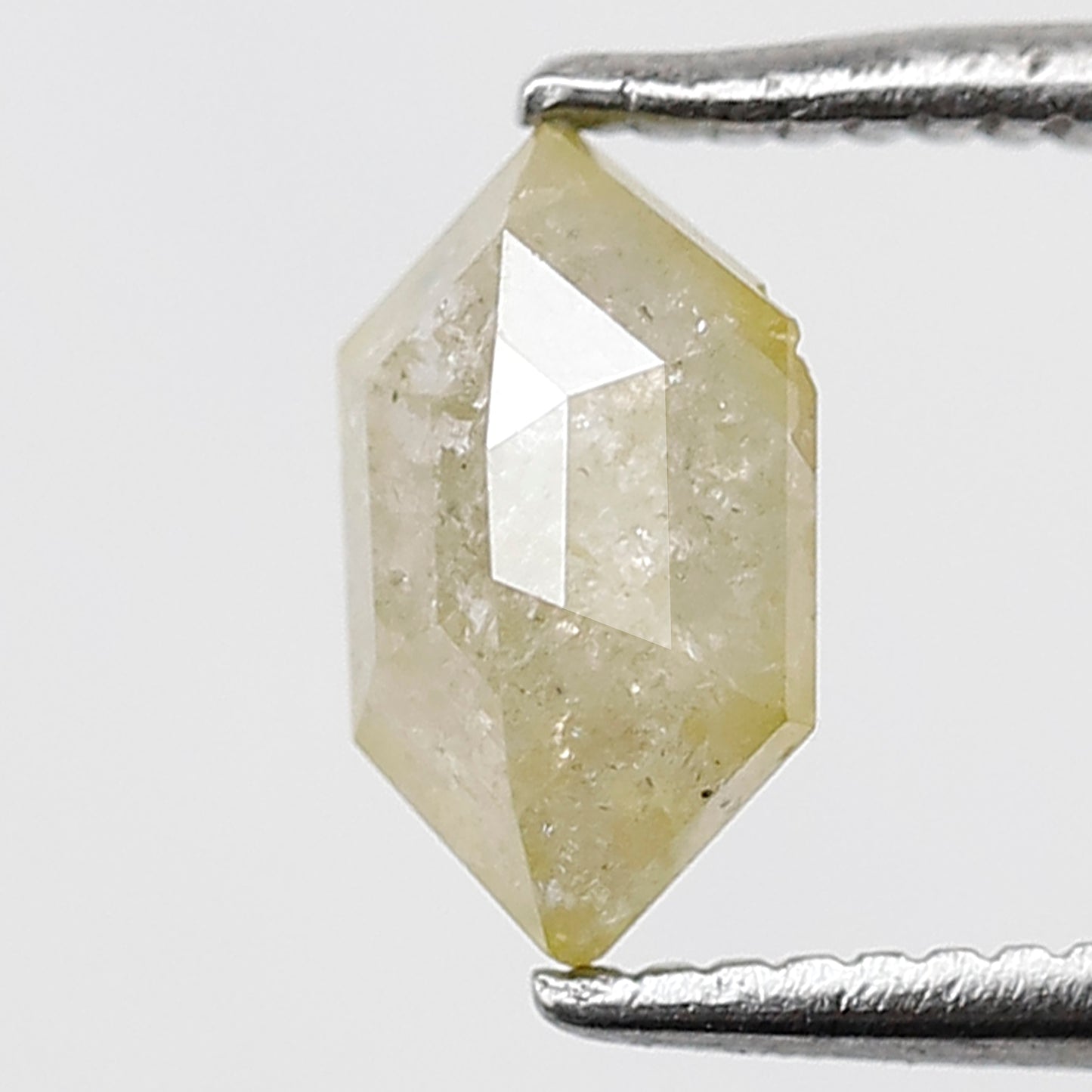 0.87 Ct Hexagon Translucent Diamond | 7.60 mm Natural Conflict Free Loose Diamond for Pendant & Ring