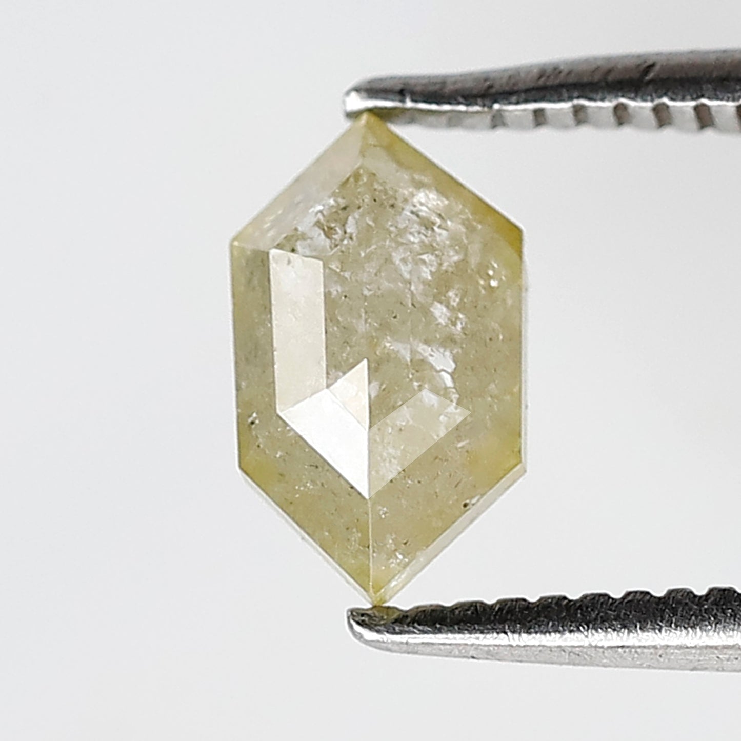 0.87 Ct Hexagon Translucent Diamond | 7.60 mm Natural Conflict Free Loose Diamond for Pendant & Ring