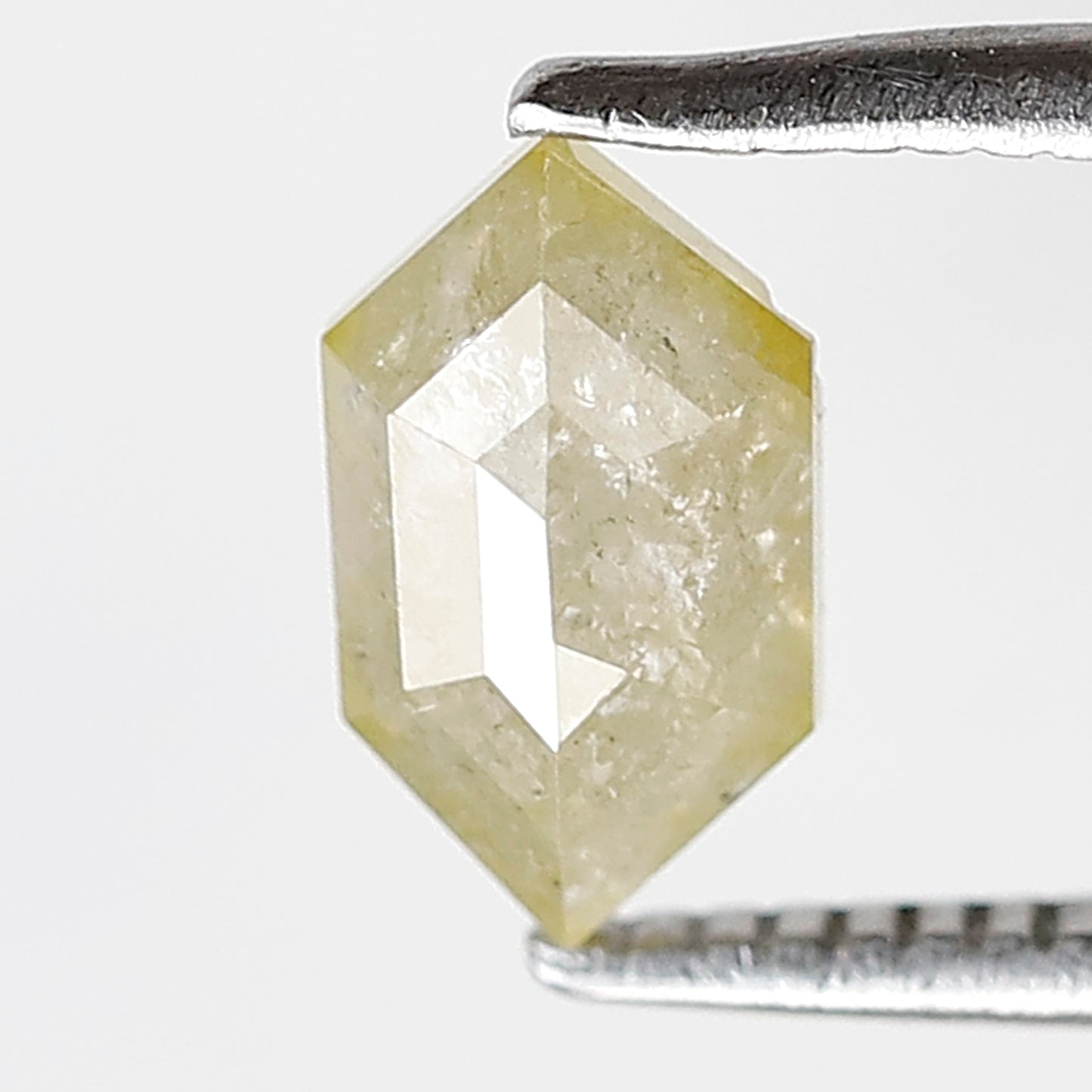 0.87 Ct Hexagon Translucent Diamond | 7.60 mm Natural Conflict Free Loose Diamond for Pendant & Ring
