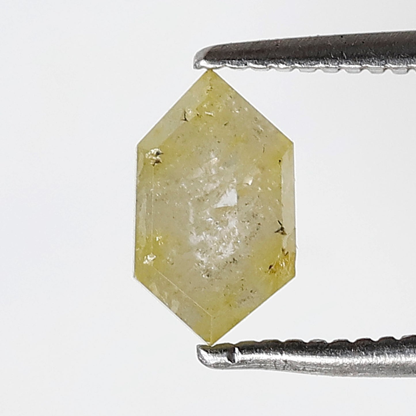 0.87 Ct Hexagon Translucent Diamond | 7.60 mm Natural Conflict Free Loose Diamond for Pendant & Ring