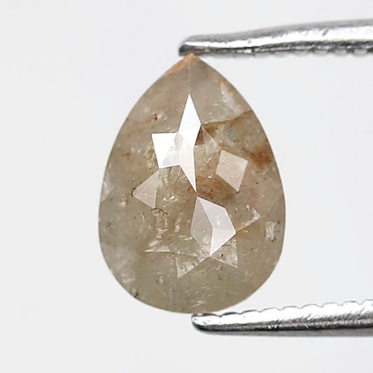 0.92 CT, 8.30 x 6.00 MM Pear Shape Rustic Loose Diamond, Natural Ethically Sourced Earth Mined Diamond