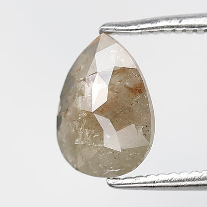 0.92 CT, 8.30 x 6.00 MM Pear Shape Rustic Loose Diamond, Natural Ethically Sourced Earth Mined Diamond
