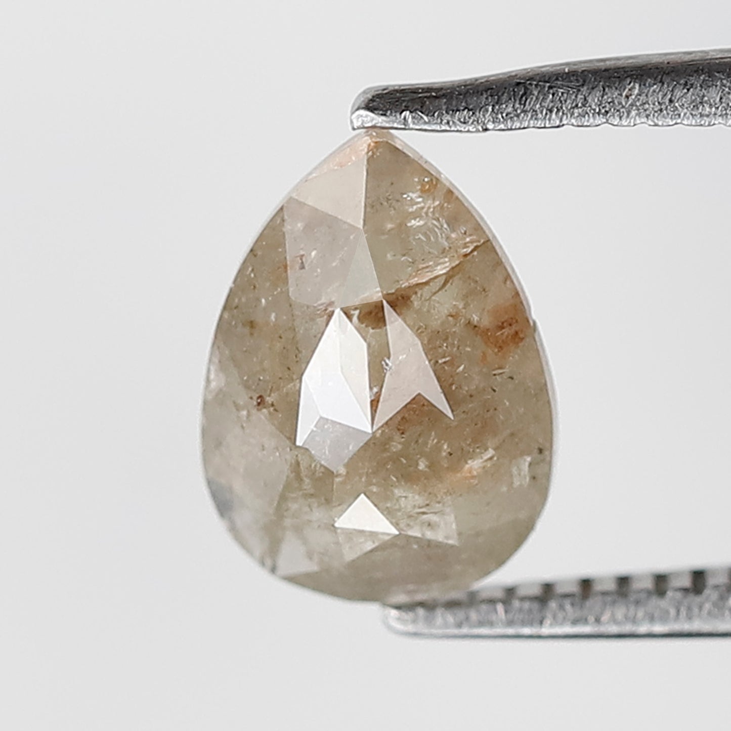 0.92 CT, 8.30 x 6.00 MM Pear Shape Rustic Loose Diamond, Natural Ethically Sourced Earth Mined Diamond