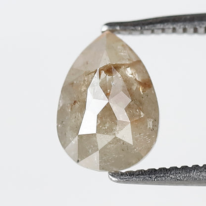 0.92 CT, 8.30 x 6.00 MM Pear Shape Rustic Loose Diamond, Natural Ethically Sourced Earth Mined Diamond