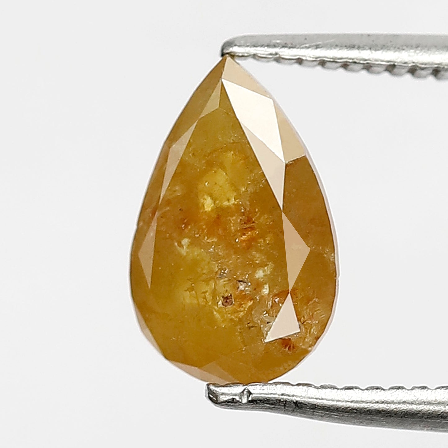 1.53 CT Pear Shape Loose Diamond, Natural Yellowish Red color Earth Mined Diamond For Wedding Ring