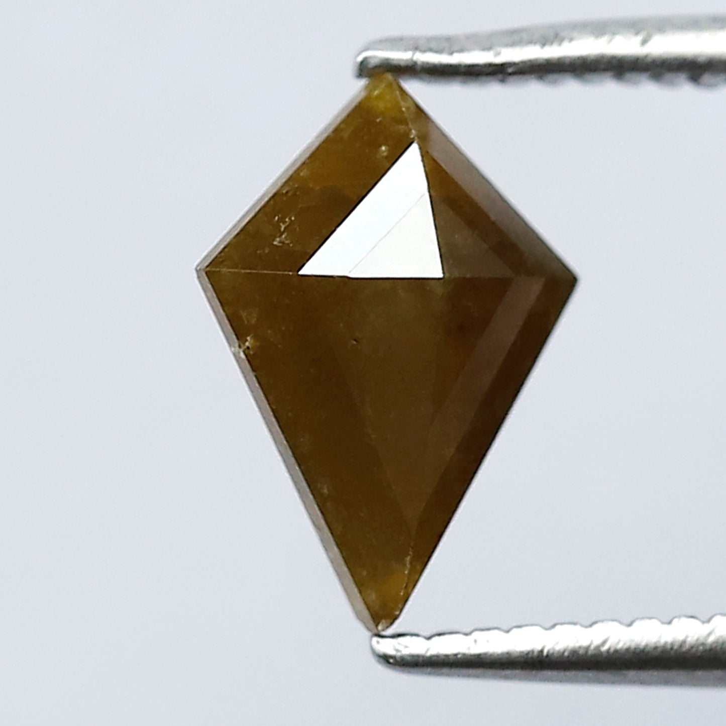 0.91 CT Kite Rustic Diamond 9 MM Natural Greenish Loose Diamond For Wedding Band & Ring