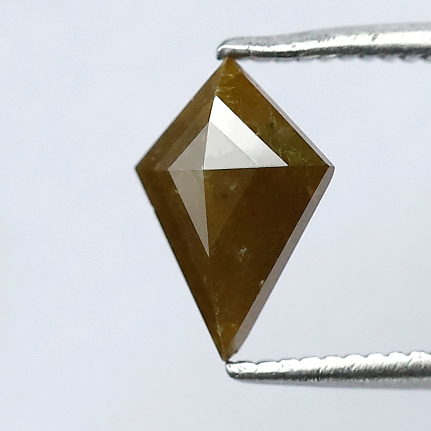0.91 CT Kite Rustic Diamond 9 MM Natural Greenish Loose Diamond For Wedding Band & Ring
