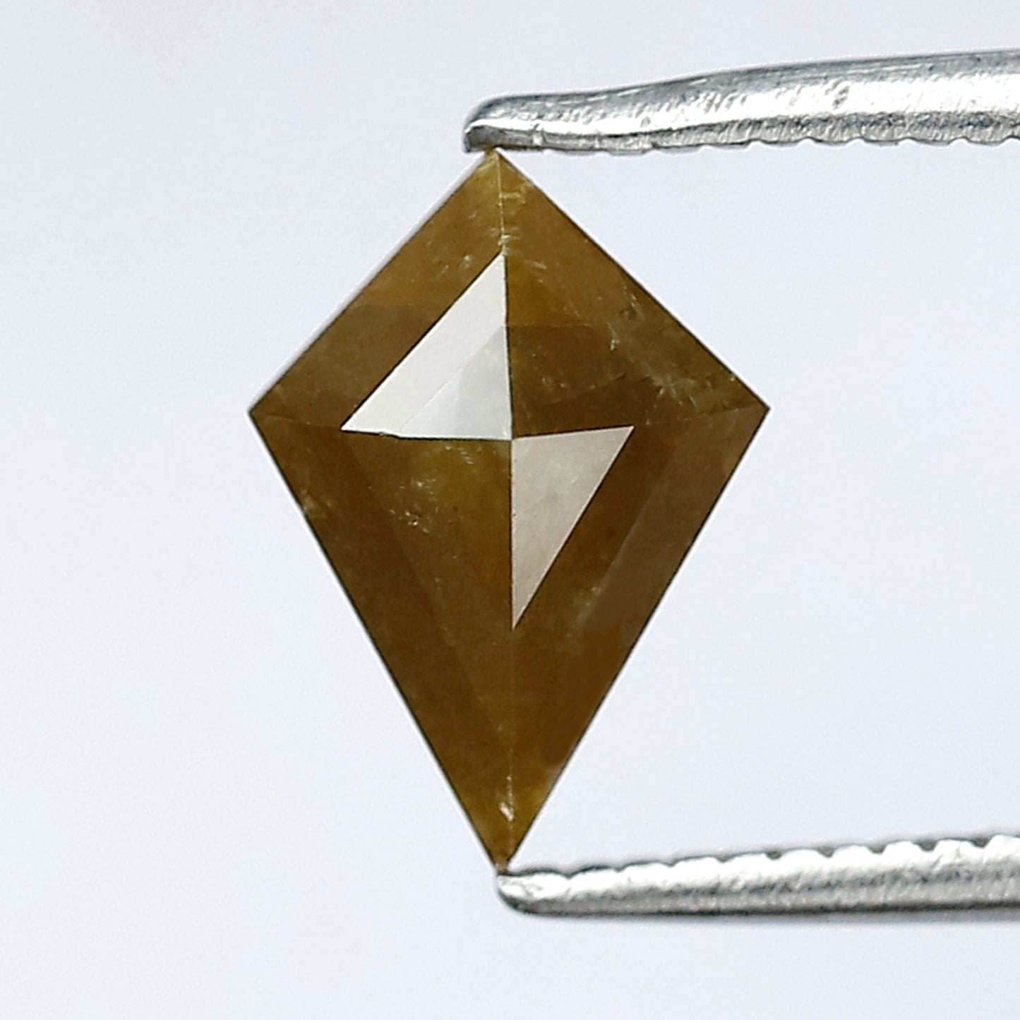 0.91 CT Kite Rustic Diamond 9 MM Natural Greenish Loose Diamond For Wedding Band & Ring