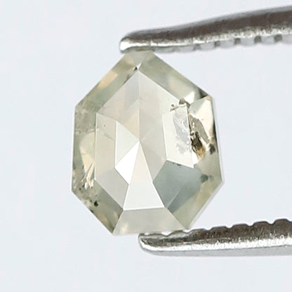 0.59 CT Shield cut Loose Earth Mined Diamond, Natural Salt and Pepper Ethical Diamond For Custom ring and Pendant