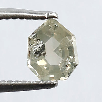 0.59 CT Shield cut Loose Earth Mined Diamond, Natural Salt and Pepper Ethical Diamond For Custom ring and Pendant