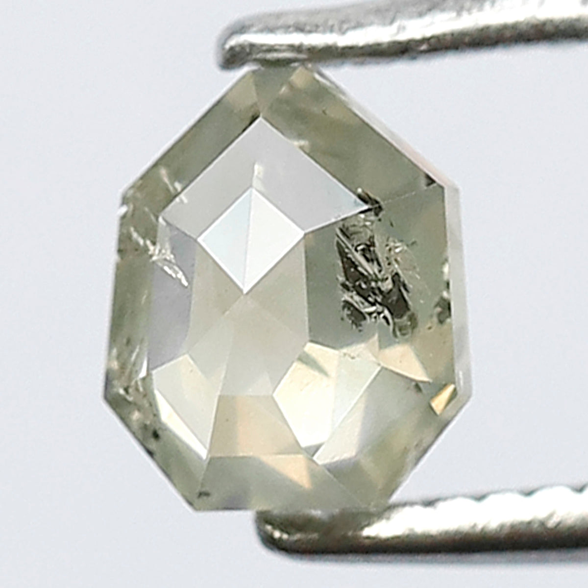 0.59 CT Shield cut Loose Earth Mined Diamond, Natural Salt and Pepper Ethical Diamond For Custom ring and Pendant