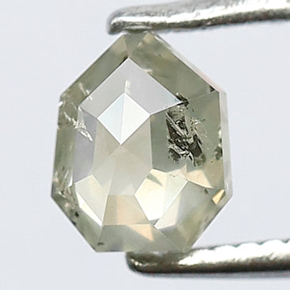 0.59 CT Shield cut Loose Earth Mined Diamond, Natural Salt and Pepper Ethical Diamond For Custom ring and Pendant