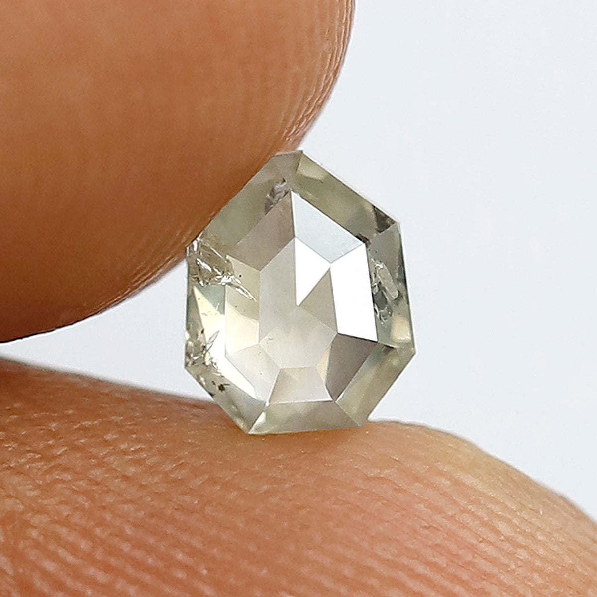 0.59 CT Shield cut Loose Earth Mined Diamond, Natural Salt and Pepper Ethical Diamond For Custom ring and Pendant