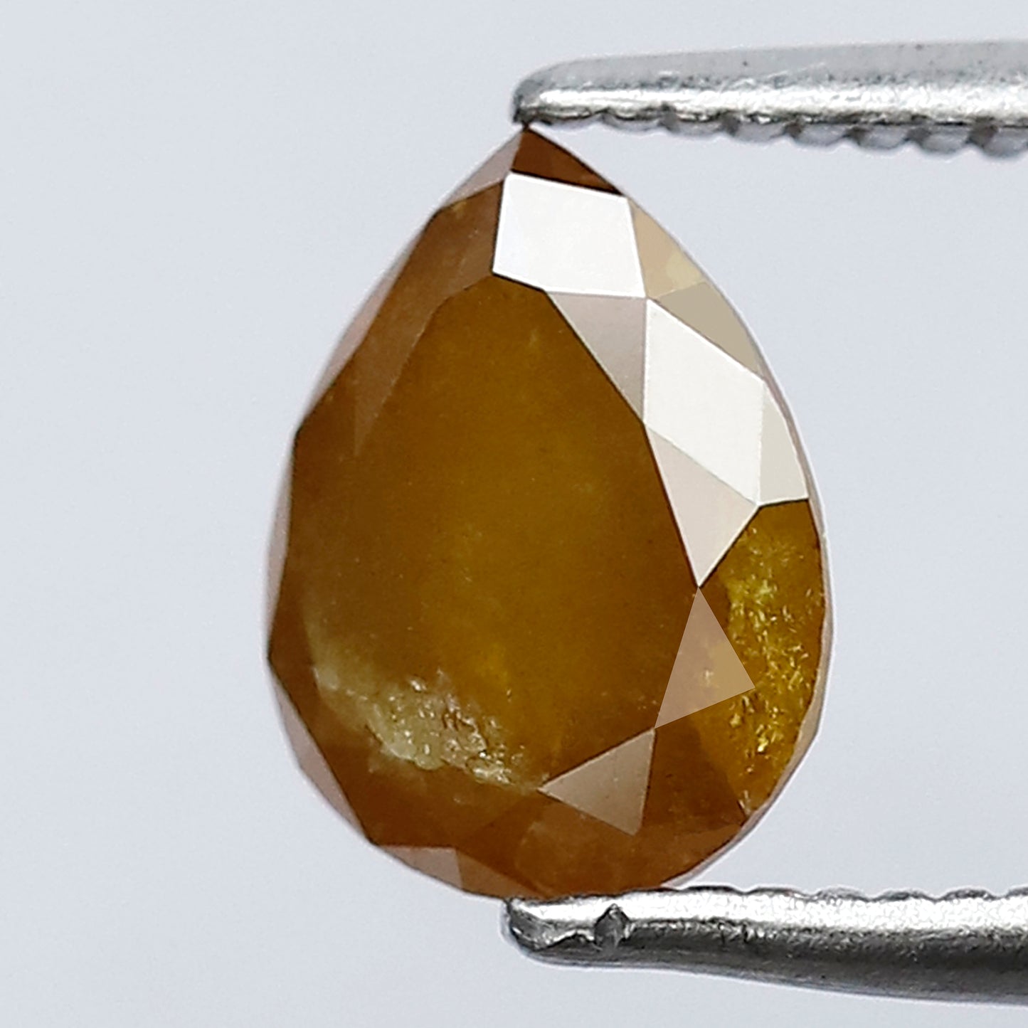 1.36 CT Yellowish Pear Loose Diamond, Natural Conflict Free Earth Mined Diamond For Bridal Jewelry