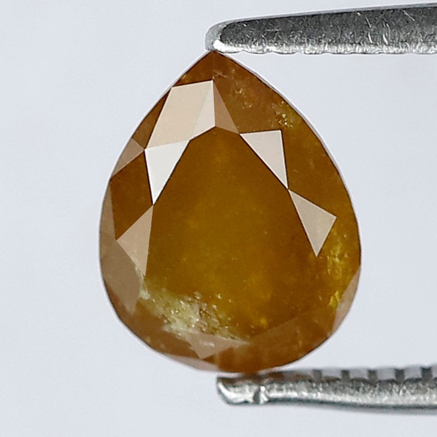 1.36 CT Yellowish Pear Loose Diamond, Natural Conflict Free Earth Mined Diamond For Bridal Jewelry
