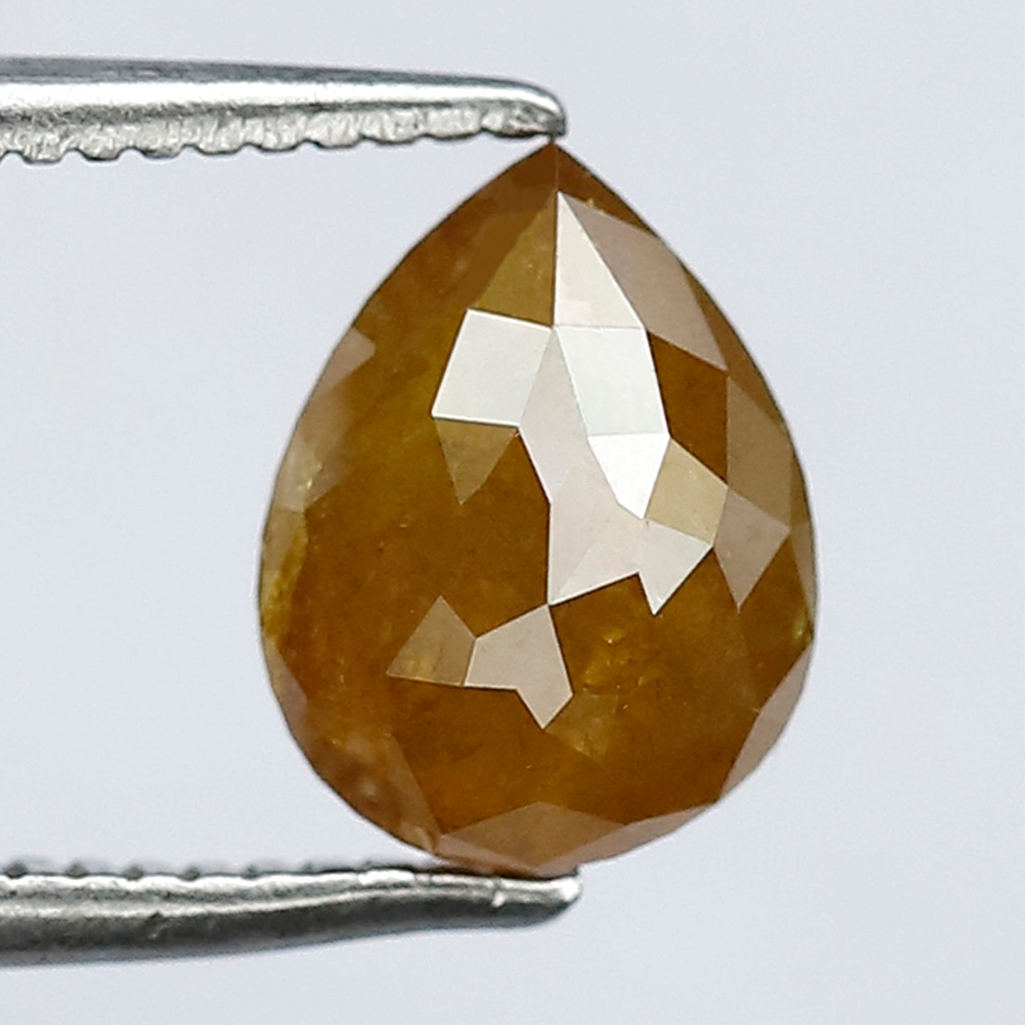 1.36 CT Yellowish Pear Loose Diamond, Natural Conflict Free Earth Mined Diamond For Bridal Jewelry
