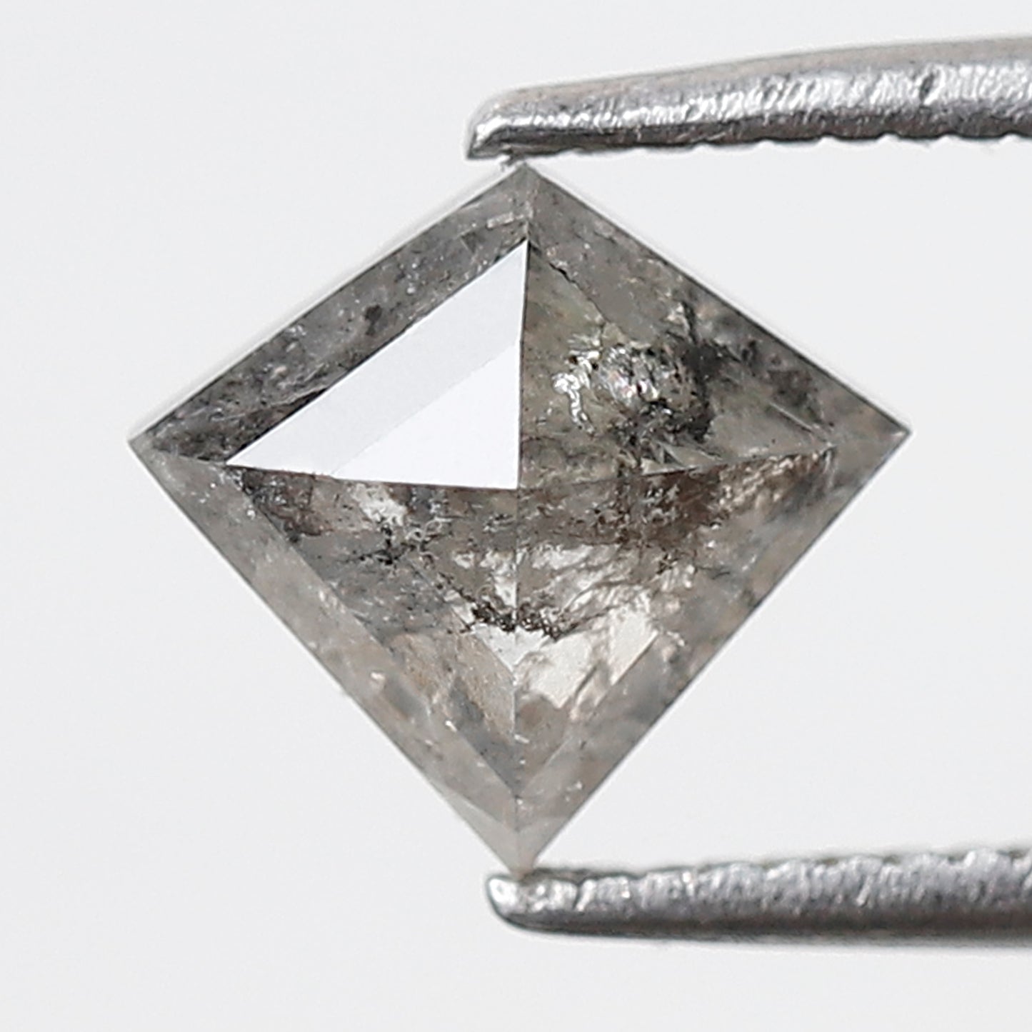 1.15 CT Kite Shape Salt and Pepper Diamond, Natural Gray Black Loose Diamond, Conflict Free Earth Mined Ring Stone