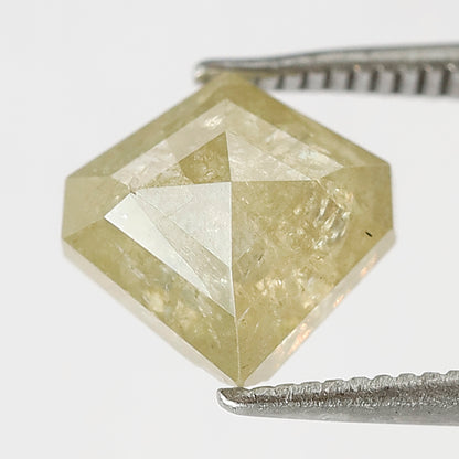 Geometric cut Loose Rustic Diamond 2.19 CT | Natural Yellow Ethical Earth Mined Diamond for Engagement Ring