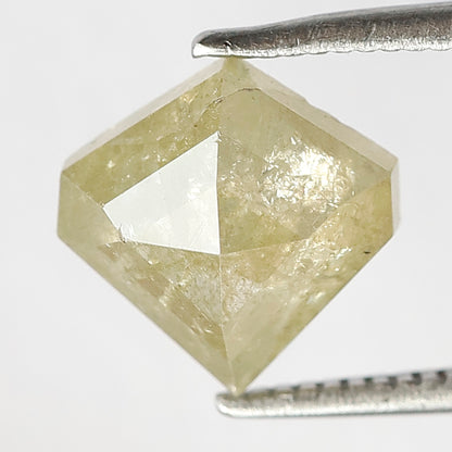Geometric cut Loose Rustic Diamond 2.19 CT | Natural Yellow Ethical Earth Mined Diamond for Engagement Ring
